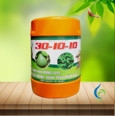 Can 30-10-10 BMFE | Xanh lá, Mập Chồi, Ra Hoa Đồng Loạt (Organic BM20 22kg)