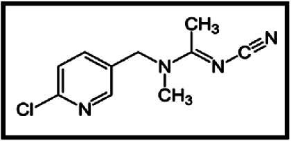 Công thức hóa học của Acetamiprid