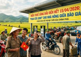 MIỄN THUẾ XĂNG DẦU ĐẾN HẾT 15/04/2026