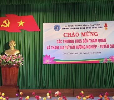 TƯ VẤN HƯỚNG NGHIỆP - TUYỂN SINH  TRƯỜNG CAO ĐẲNG CỘNG ĐỒNG ĐỒNG THÁP