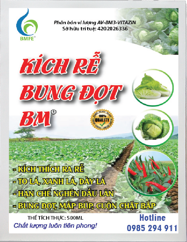 Kích rễ bung đọt BM 500g (Phân Vi Lượng AV-BM3-VITAZIN)