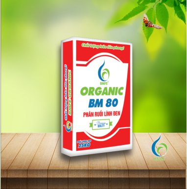 Organic BM80 25kg | (Phân Hữu Cơ Ruồi Lính Đen)