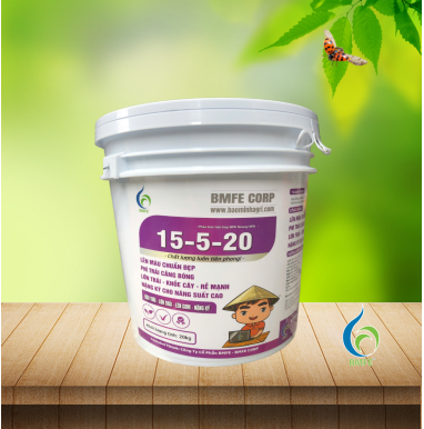 15-5-20 – Phân bón NPK cao cấp giúp lớn trái, chắc ruột, nặng ký và năng suất cao