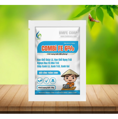 Phân Bón Lá COMBI FE 6% BMFE 50g - Biến Vàng Thành Xanh, Xanh Lá
