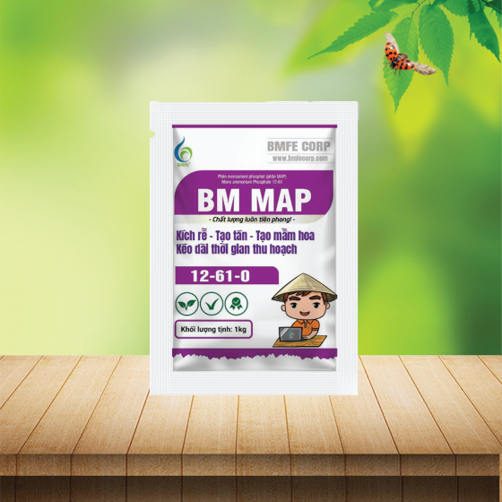 BM MAP 1kg 12-61-0 | Kích Rễ, Tạo Tán, Tạo Mầm Hoa