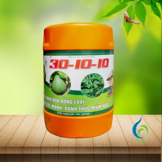 Can 30-10-10 BMFE | Xanh lá, Mập Chồi, Ra Hoa Đồng Loạt (Organic BM20 22kg)